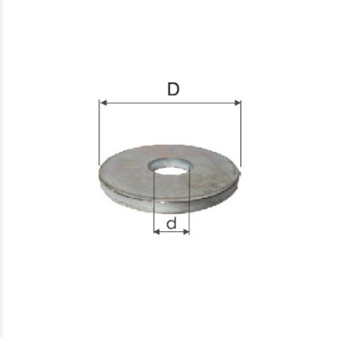 Horganyzott szÉles alÁtÉt - m8 (9.2/26.8mm), 250db/cs